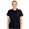 Womens Contrast Stripe Polos